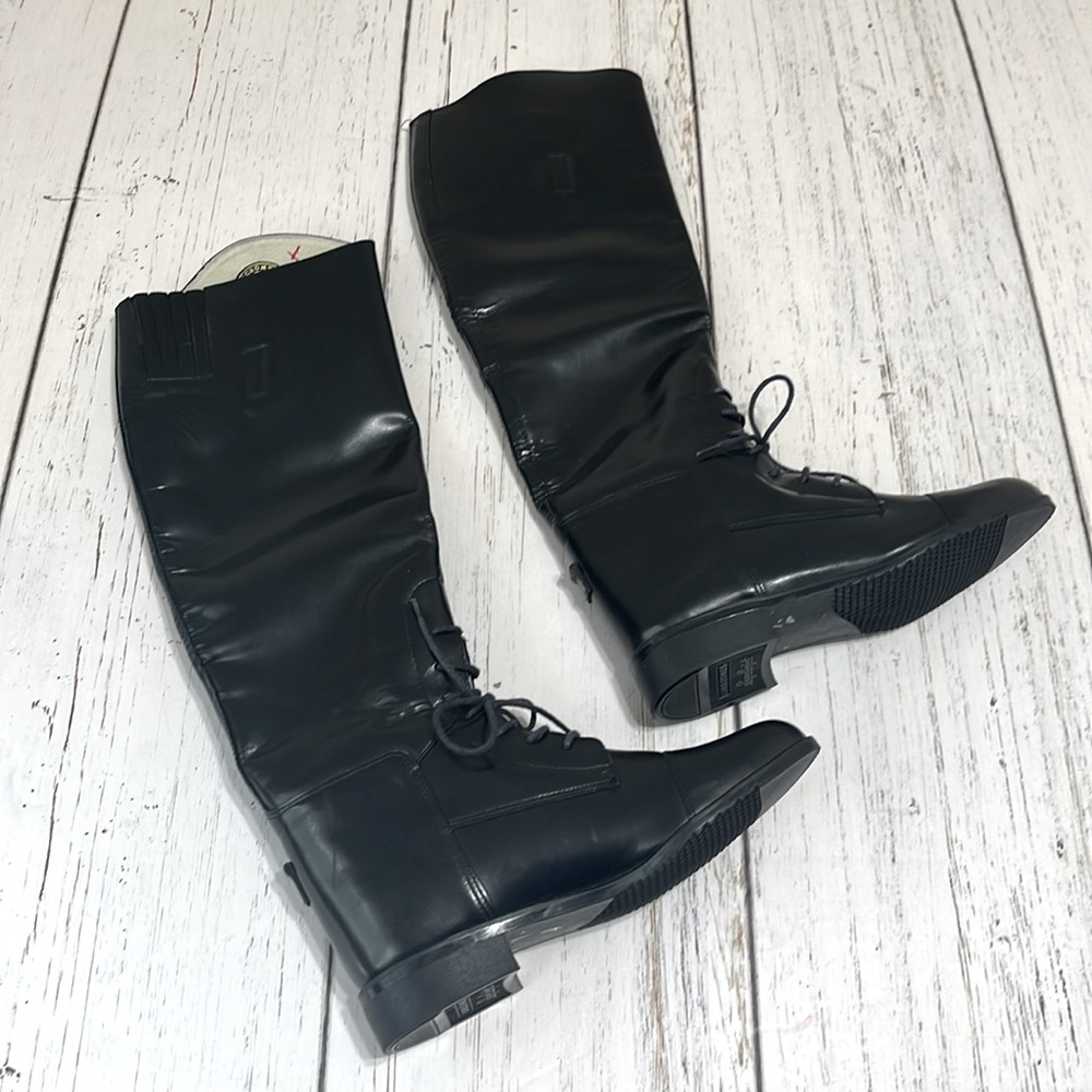 Vintage Colt Cromwell Riding Boots Black Knee High